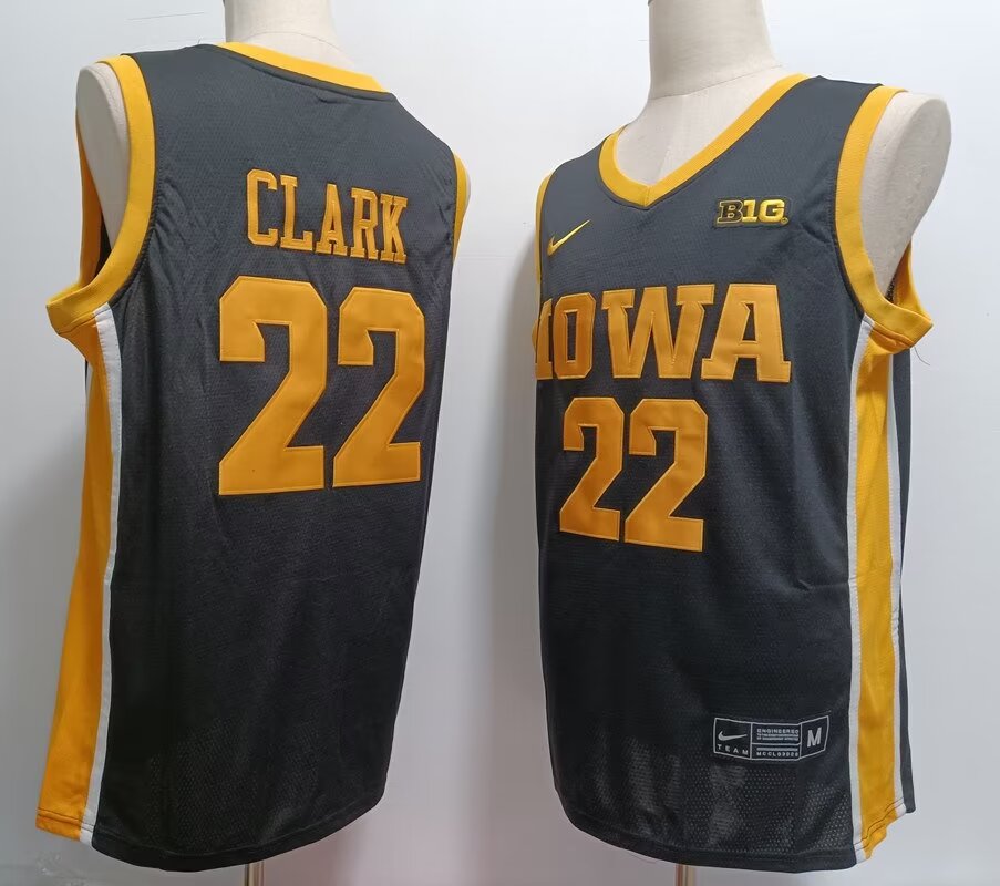 2024 NCAA Men Iowa Hawkeyes 22 Caitlin Clark black style 3 nike jerseys